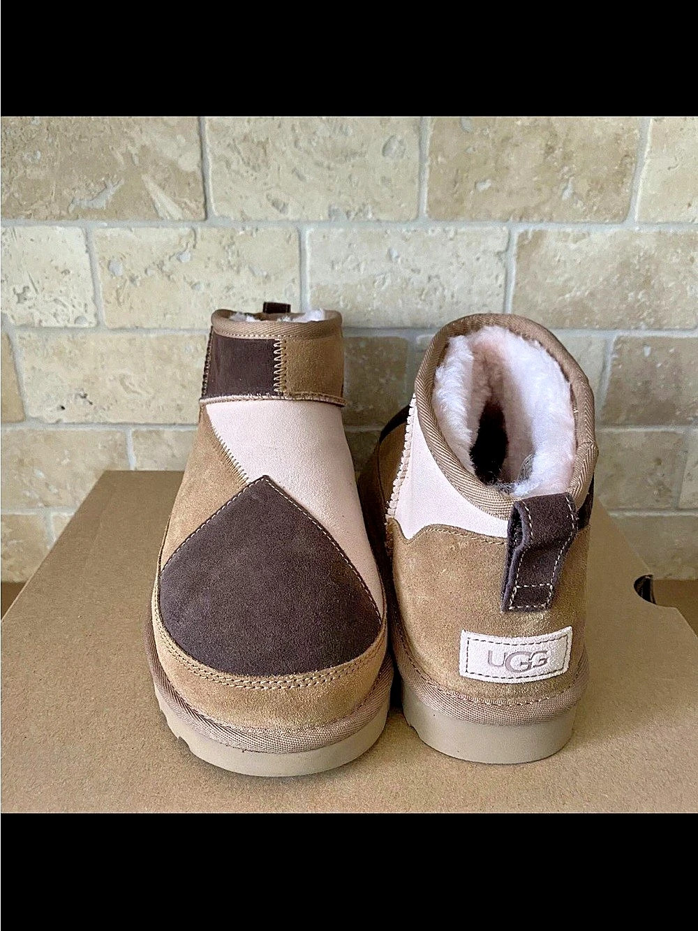NWOT UGG Classic Ultra Mini Remagined Boot Color Block Sz US 10